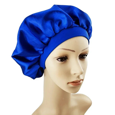 30cm diameter Satin Silk Bonnet, Night Sleep Cap for Curly Hair, Hair Protection Head Cover for Women