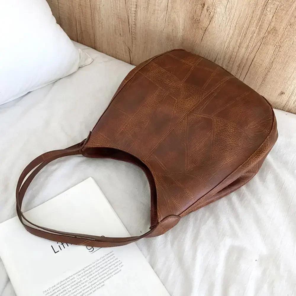 Women’s handbags vintage luxury leather shoulder bag designers large modern fashion brand female