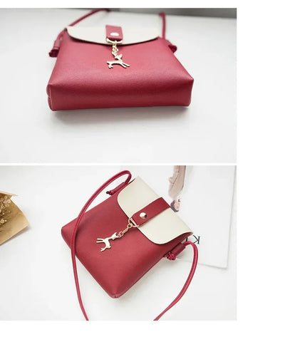 Fashion Handbags Women Bags Designer New Casual Bag Mobile Phone Bag Personality Deer Charm Single Shoulder Diagonal Bag
