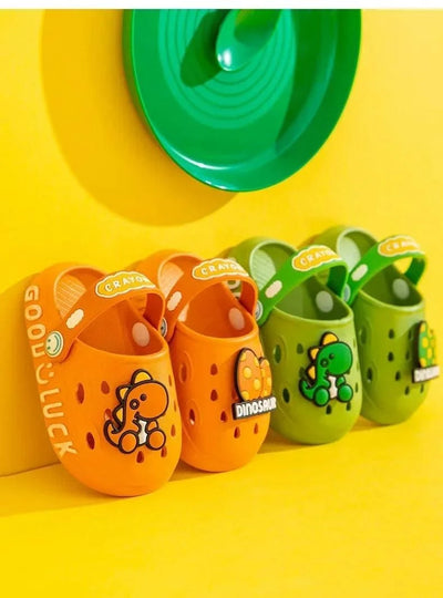Child Kawaii Blue Cartoon Clogs Shoes Summer Kids Lovely Dinosaur Outdoor Cute Boys Sandal Light Breathable Casual Garden Shoes