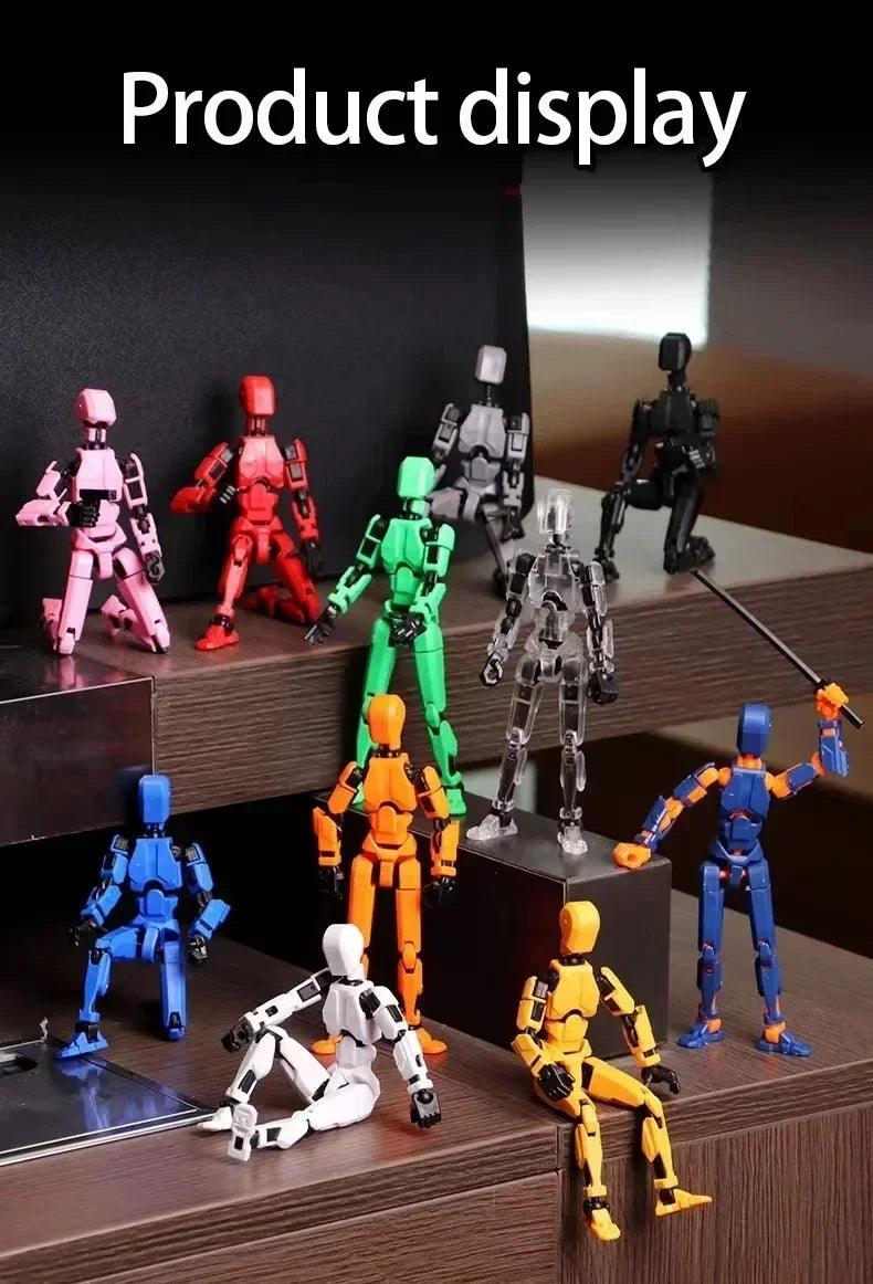 Multi-jointed movable shapeshift robot 2.0 3d printed mannequin dummy 13 action figures toys kids adults