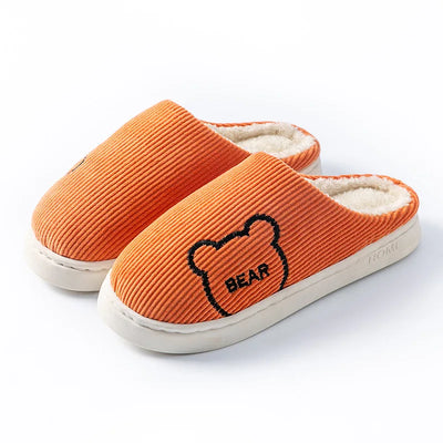 New Model 2025 Winter Warm Plush Slippers Non Slip Soft Indoor Bedroom Couple Home Shoes Flat Heel Comfort Autumn Footwear