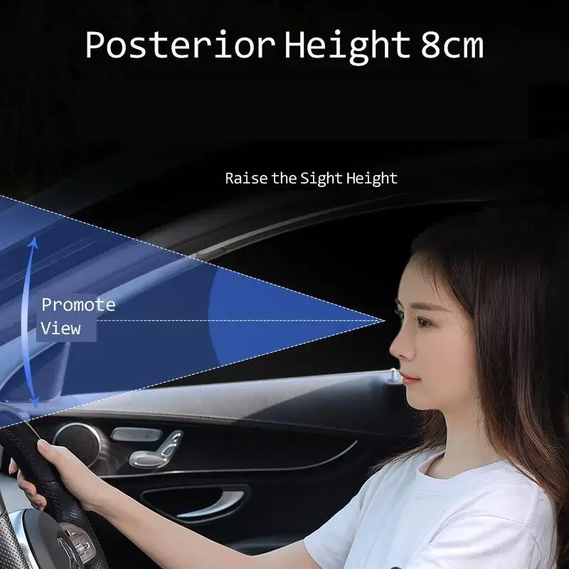 Car Booster Seat Cushion For Driver Hip Pain Raised Memory Foam Height Seat Protector Washable Cover For Short People Pad Mats