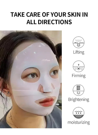 1/10PCs Bio Collagen Face Mask Shrink Pores Deep Hydrating Overnight Mask Moisturizing Refreshing Brightening Face Skin Care