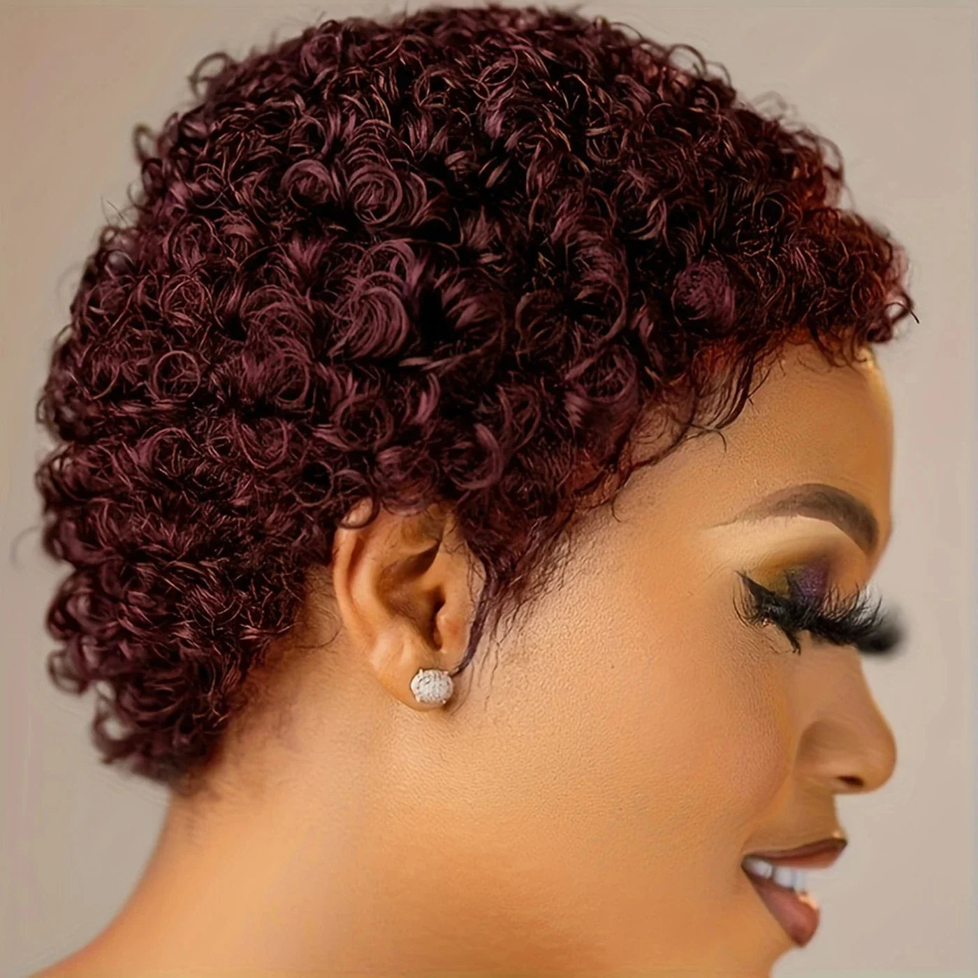 Short Curly Human Hair Wigs For Women Full Machine Made deep wave Wigs Human Hair Choice Cheap Wigs On Clearance Sale