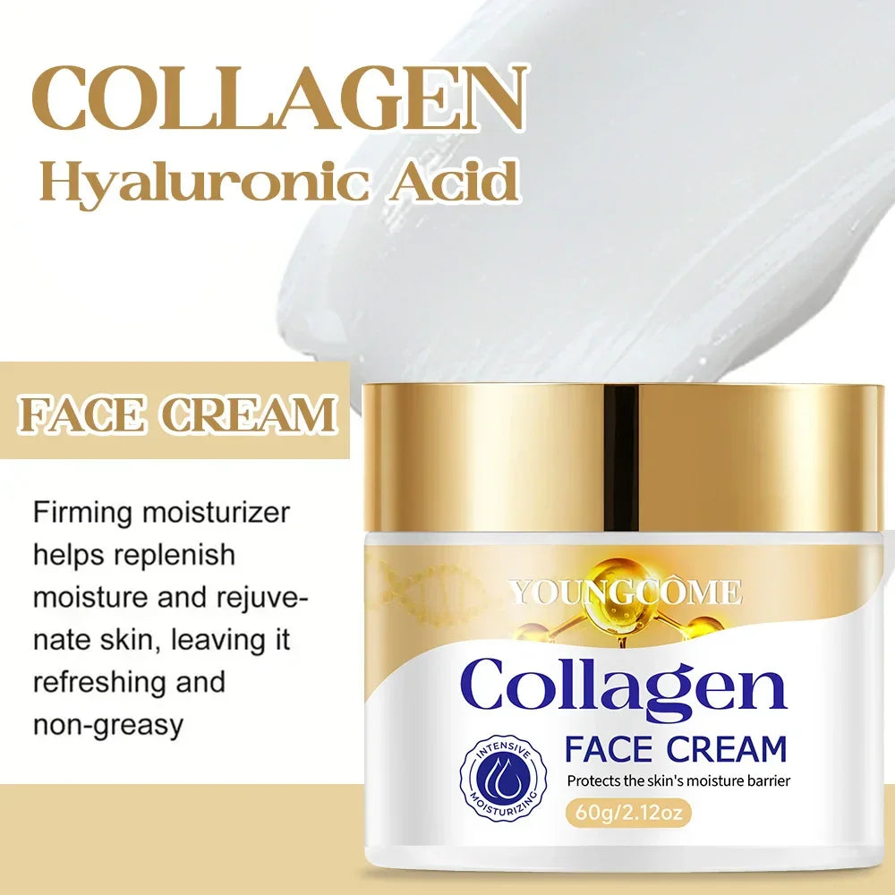 Collagen facial firming and moisturizing cream,Soothes dry skin  Anti Aging Firming Lifting Fade Fine Lines Whitening