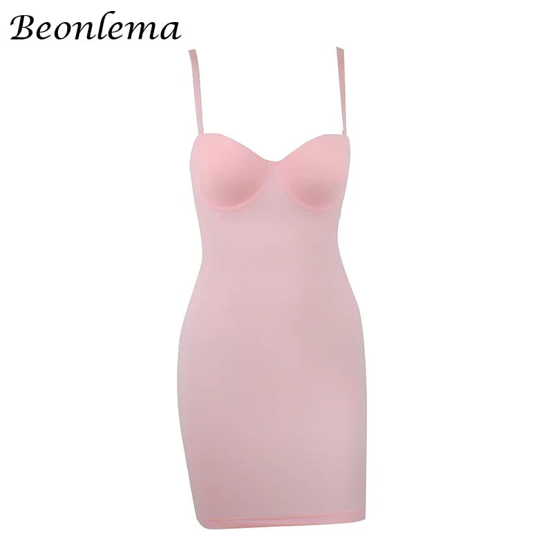 Shapewear Women Sexy Dress Control Slips Dress With Bra Push Up Slimming Sheath Underwear Body Shaper Waist Trainer Corset