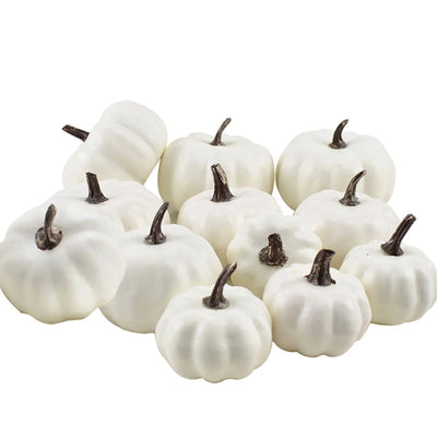 7pcs Thanksgiving Halloween Artificial Assorted Pumpkins Thanksgiving Decorations Party Supplies Autumn Fall DIY Craft