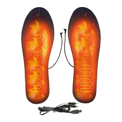 USB Heated Shoe Insoles Electric Foot Warming Pad Feet Warmer Cuttable Breathable Foot Warmer For Skiers Hikers Fishermen Skiing