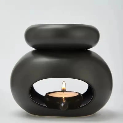 3 in1 Candle Heating Holder Essential Oils Lamp Big Capacity Separated Candlestick Fragrance incense Burner Home Party Spa Stove