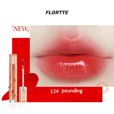 FLORTTE Beauty Lip Lasting Tint First Kiss Series Water Glossy Nice To Meet Chu Blooming Liquid Lipstick Makeup Women Cosmetics