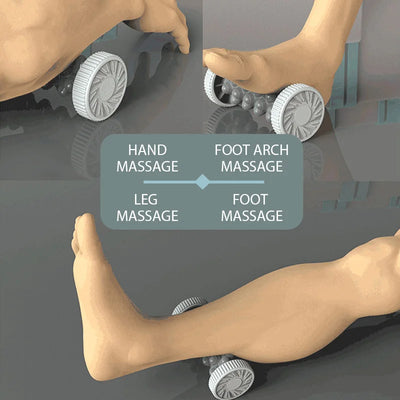 Foot Massager Roller Yoga Massage Plantar Fascia Roller Fitness Muscle Relaxation Rolling Stick Plastic Manual Foot Massager 1pc