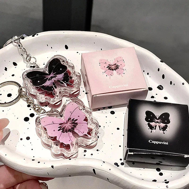 Butterfly Solid Lip Gloss Beauty Mirror Water Optical Gloss Gloss