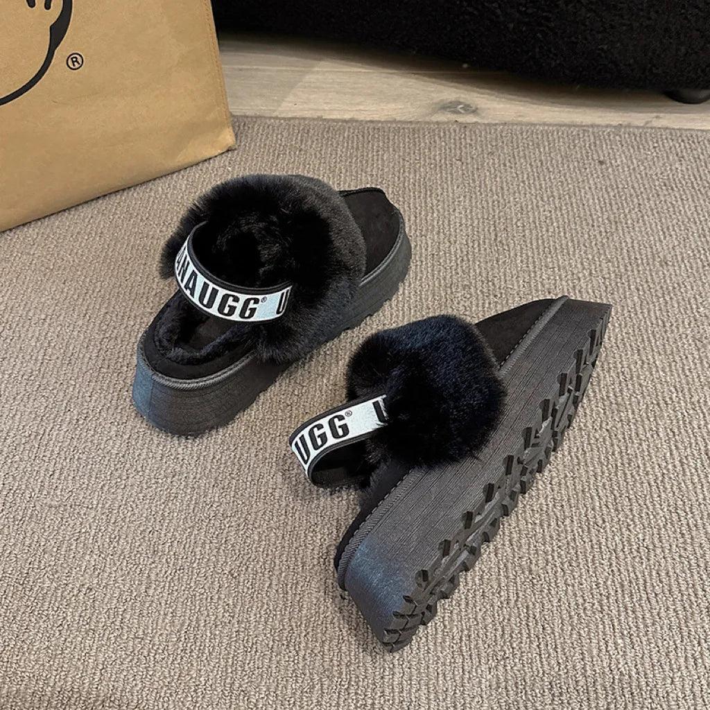 2024 new winter snow boots for women - fur lined with thick fleece and warm cotton