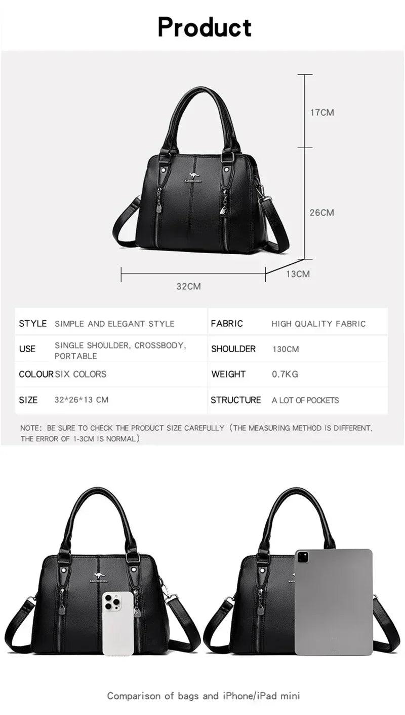 Luxury handbags woman bags designer big shoulder for women’s 2024 trendy large capacity ladies leather hand casual tote