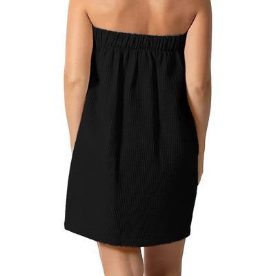 Super Absorbent Bath Towel Wearable Bath Towel Body Wrap Bathrobes Towels Skirt Lightweight Knee Length Robes for Women