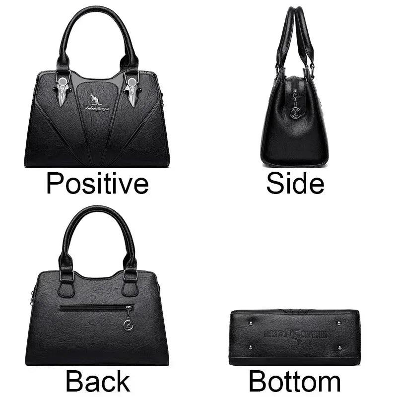 Luxury handbags women bags designer brand female leather crossbody shoulder for sac a main ladies hand 2024
