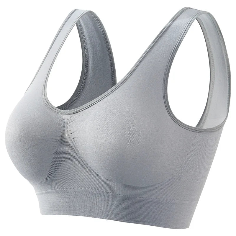Women's S-5XL Seamless Bra Push-Up Sports Bra