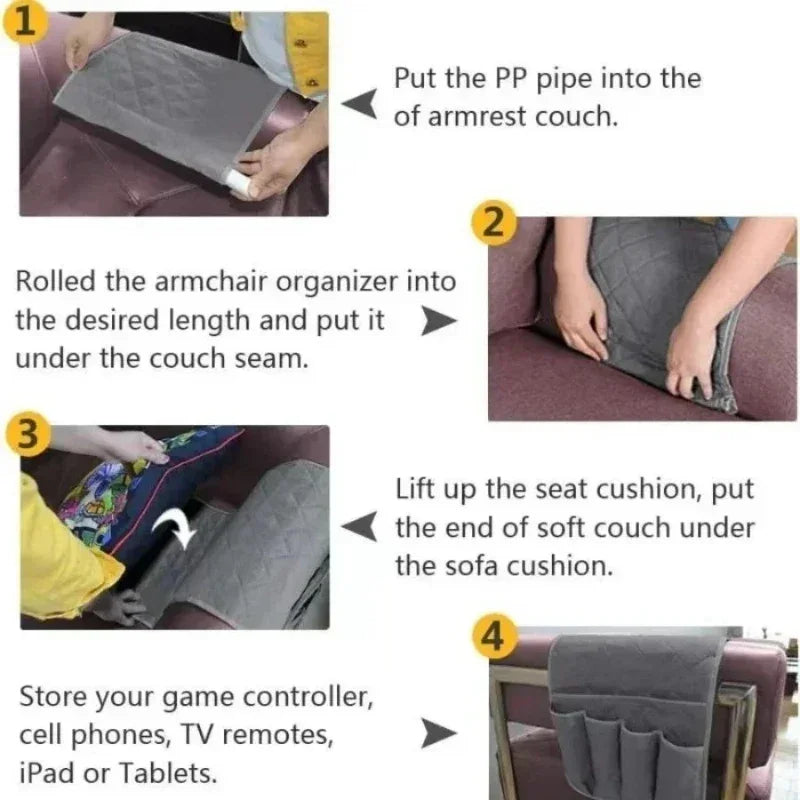 Sofa Storage Bag, Storage of Small Items That Are Easily Lost When The Remote Control Storages Bag on The Bed in The Living Room