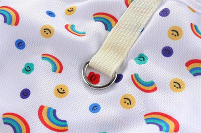 Summer Pet Dog Cooling Vest Cartoon Soft Clothing Summer Casual Shirts Small Medium Large Dogs Puppy French Bulldog Clothes