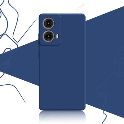 Original Mobile Phone Cases for Motorola Moto G85 MotoG85 5G 360 Soft Luxury Square Liquid Silicone Back Covers Waterproof Bags