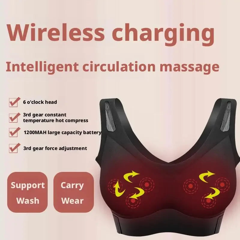 Wearable Hands-Free Massager for Women Upper Body Relaxation Comfort Support Detachable & Washable Home Use
