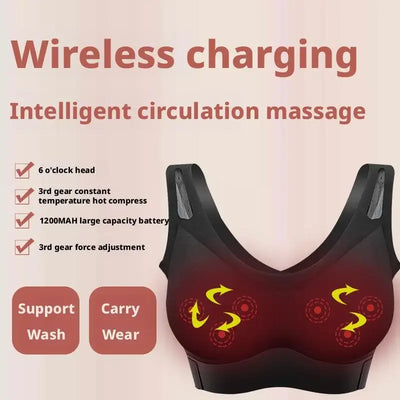 Wearable Hands-Free Massager for Women Upper Body Relaxation Comfort Support Detachable & Washable Home Use