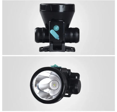 Rechargeable HeadLamp Strong Light Long Range LED Night Fishing Family Mountaineering Headlamp With Flashlight Small Mining Lamp