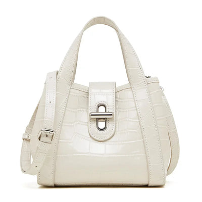 New 2025 Women Split Leather Tote Bag Designer Bucket Bags Handbag Female Shoulder Composite Bag Crossbody Shopping Bag