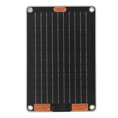 15W Portable Solar Panel with 2 USB Ports Camping Solar Panel Charger Solar Charger for Outdoor Camping Hiking Phone Charger