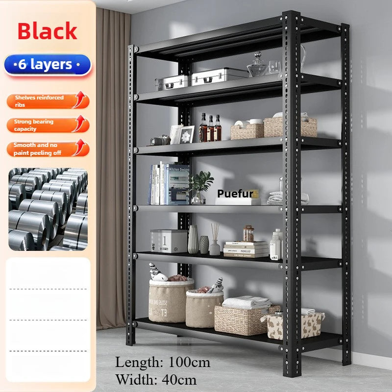 Shelves Home Shelves Living Room Multi-layer Balcony Living Room Kitchen Iron Shelves