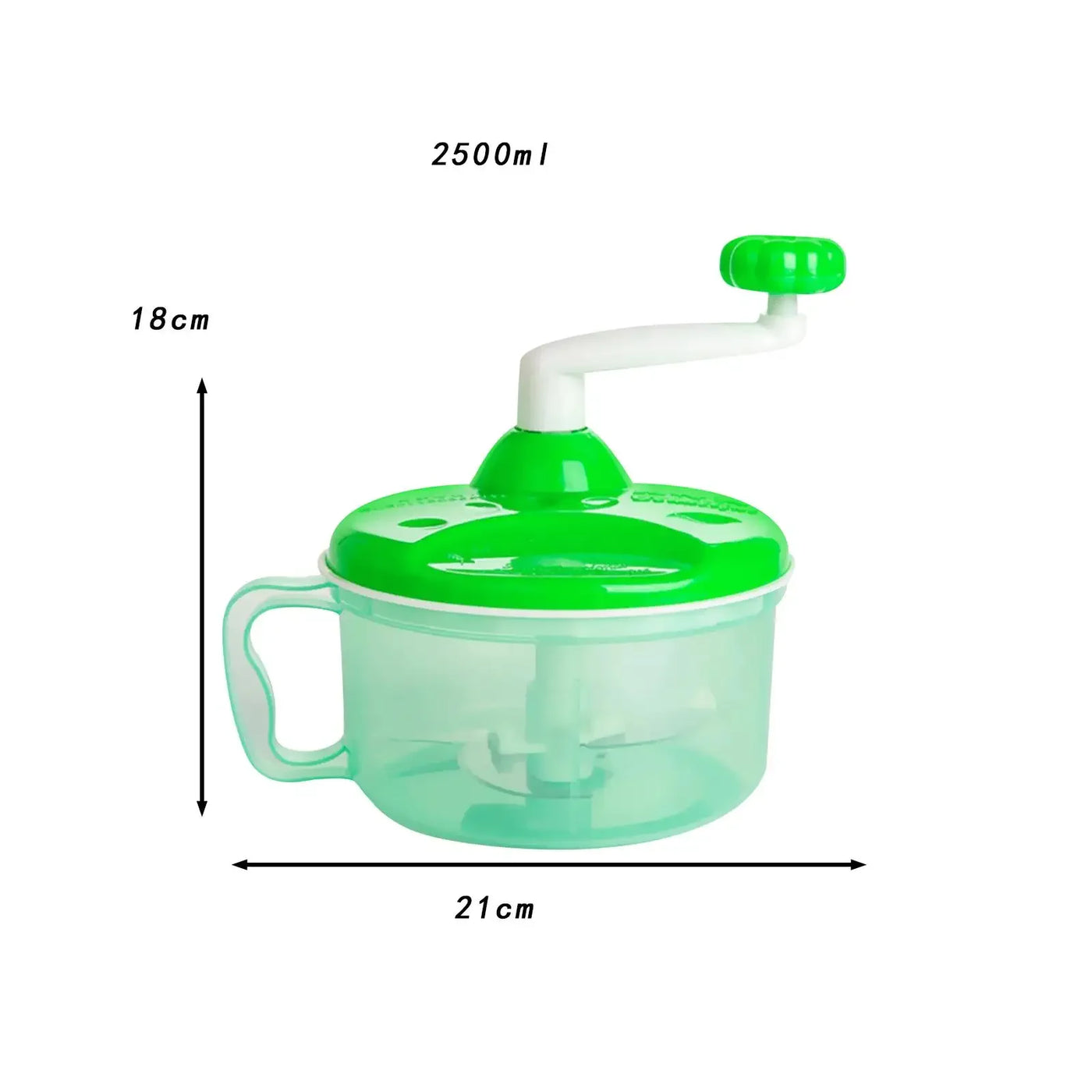 Manual Food Processor Multifunctional Meat Mixer Blender Practical Hand Power Food Chopper for Meat Salad Nuts Lettuce Puree