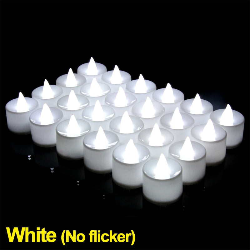 Led Electronic Candle Warmer Lamp Flameless Glowing Candles for Family Christmas Party Wedding Decoration Candlestick Decorative
