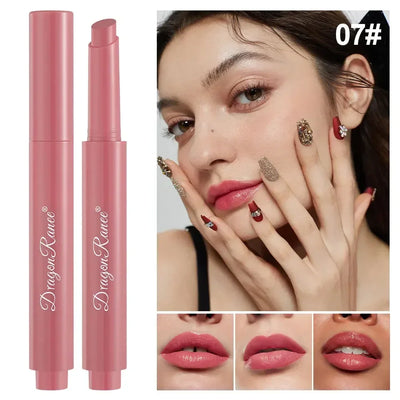 Solid Lipstick Long-lasting Easy Color Lip Stain Moisturizing Lip Gloss Pearl Mirror Lipgloss Tint Sexy Red Lipstick Makeup