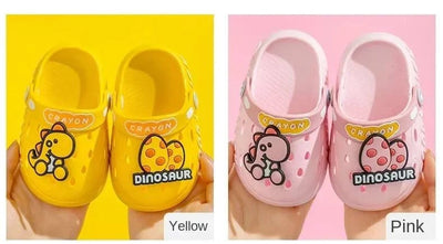 Child Kawaii Blue Cartoon Clogs Shoes Summer Kids Lovely Dinosaur Outdoor Cute Boys Sandal Light Breathable Casual Garden Shoes