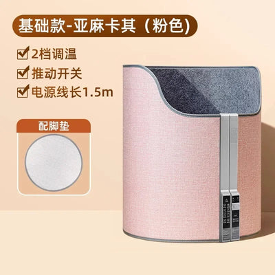 220V Electric Foot Warmer Under Desk Heating Pad for Office Winter Warmth Leg Heating Blanket BDD
