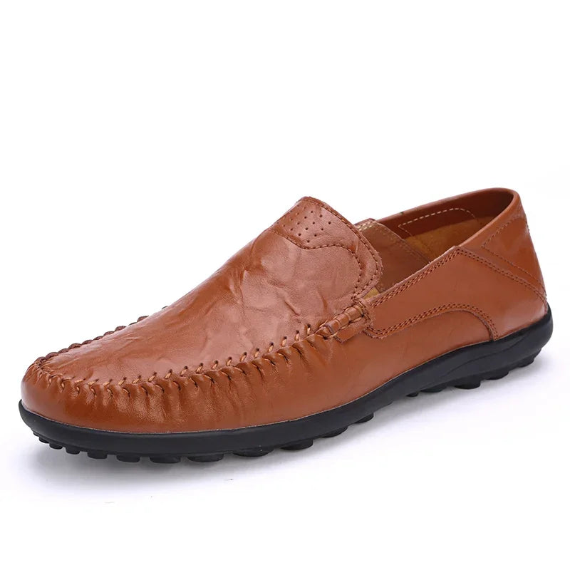 Men Loafers Leather Shoes For Men Casual Shoes Moccasins Breathable Sneakers Men Driving Shoes Comfort Flats