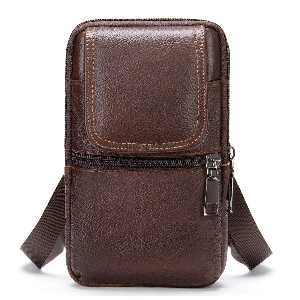 Shoulder Bag for Men Black Phone Bags Small Belt Bags Men Waist Pack Casual Messenger Bags