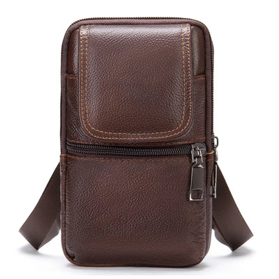 Shoulder Bag for Men Black Phone Bags Small Belt Bags Men Waist Pack Casual Messenger Bags