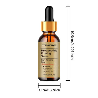 Facial Hexapeptide Anti-Wrinkle Liquid Moisturizing Firming Essence Bright Skin Dark Spot Corrector Face Whitening Serum 2025