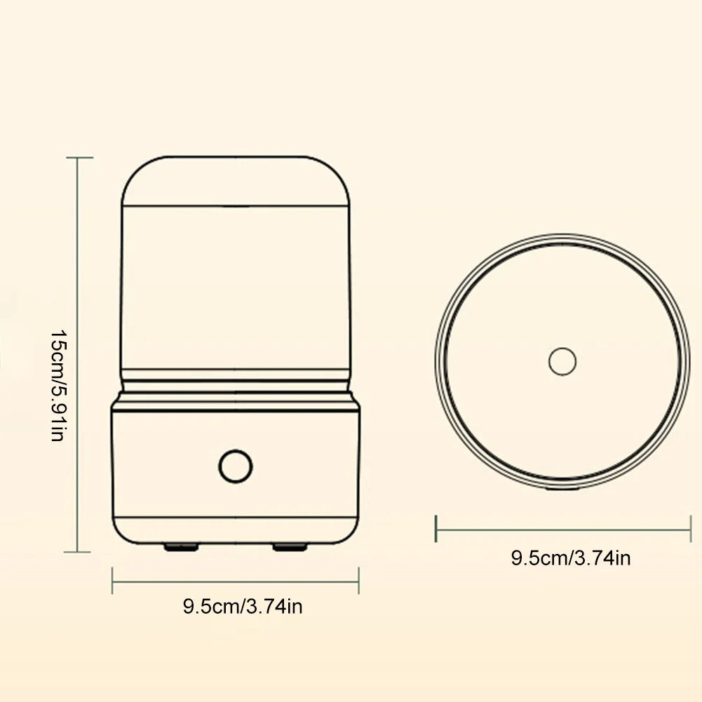 Aromatherapy Diffuser Light Cool Mist Humidifier Auto-Off Portable Diffuser Humidifiers Compact Aroma Diffuser for Home Decor