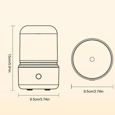 Aromatherapy Diffuser Light Cool Mist Humidifier Auto-Off Portable Diffuser Humidifiers Compact Aroma Diffuser for Home Decor