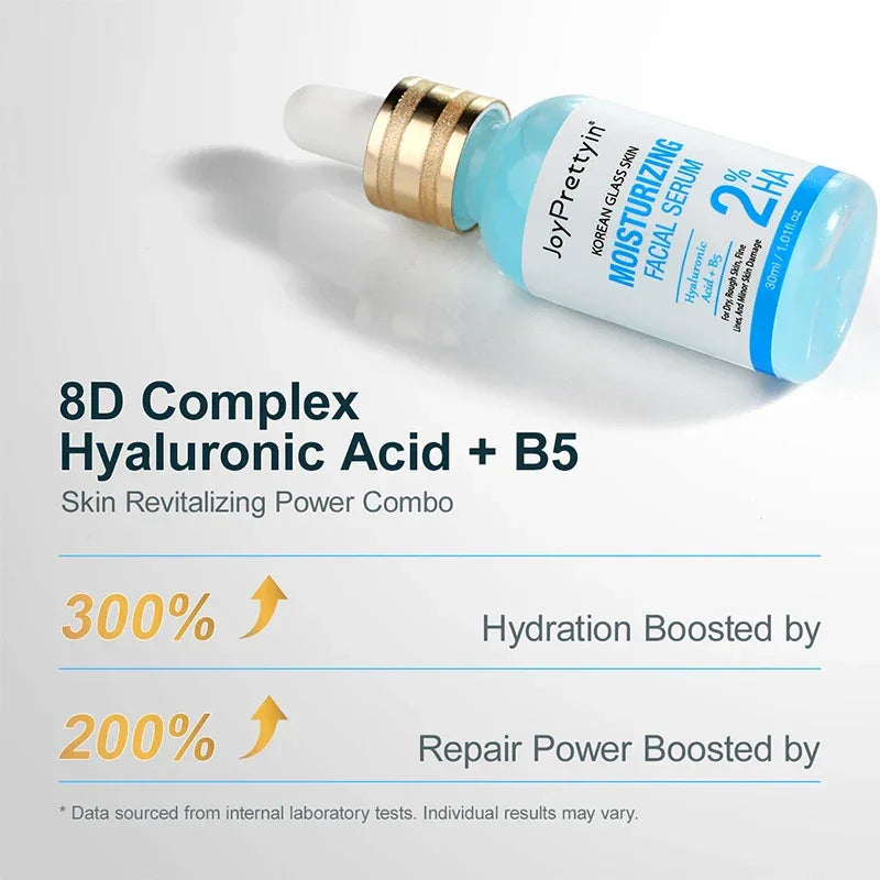 Hyaluronic Acid Face Serum Moisturizing Smoothing Reduces Dryness Fine Lines Hydrating Facial Essence Korean Skin Care