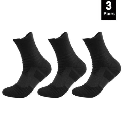 1/3 Pairs Anti-slip Football Socks Men Cotton Sock Short Long Tube Soccer Basketball Sport Socks Breathable Deodorous Sock 39-45 - Elanique