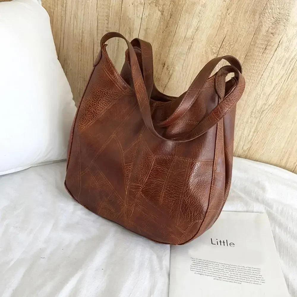 Women’s handbags vintage luxury leather shoulder bag designers large modern fashion brand female