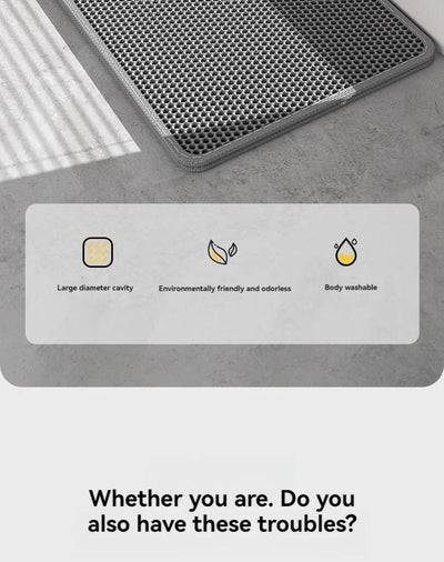 Cat Litter Mat EVA Double Layer Cat Litter Mat Cat Litter Basin Sand Falling Mat Eva Cat Litter Mat Cat Nest Mat Pet Mat