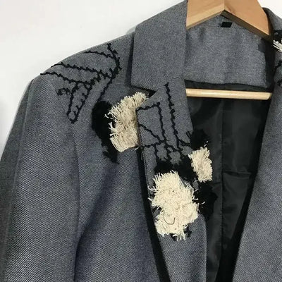 PFHQ Autumn Texture Design Niche Men's Blazers Streetwear Outdoor Patchwork Sports Baggy High Quality Delicacy Suit Coat 21Z1391