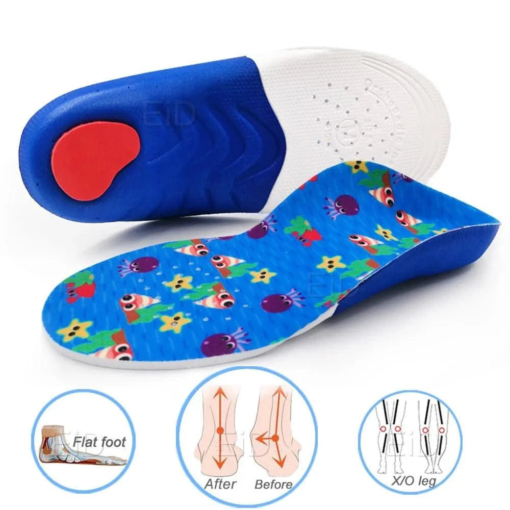 Kids Children 3D Orthopedic Insoles Arch Support insole for OX-Legs Flat Foot insoles Orthotic Pads Correction Health shoes pad