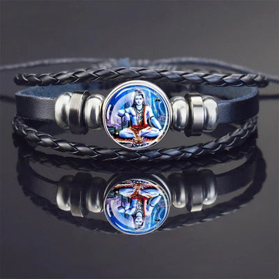 Hinduism God Bracelets Ganesha Vishnu Shiva Amulet Bracelet for Men Women Goddess of Kashmi Wealth Bangle India Buddhism Jewelry