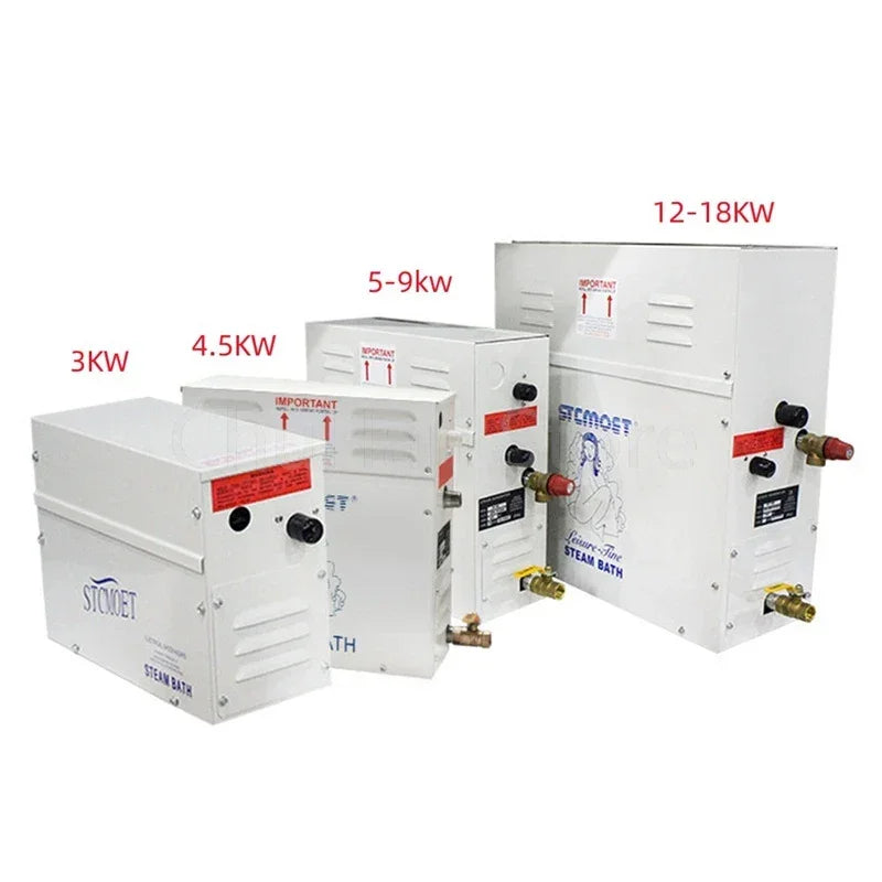 3KW 4.5kw Steam Generator for Shower 220V 380V Home Steam Machine Sauna Bath SPA Steam Shower with Digital Controller